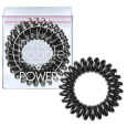 Invisibobble Power True Black Gumička do vlasů černá spirálová 3 kusy