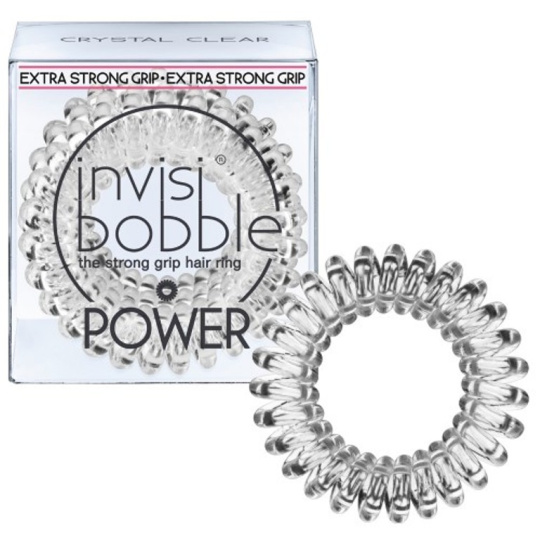 Invisibobble Power Crystal Clear Gumička do vlasů průhledná spirálová 3 kusy