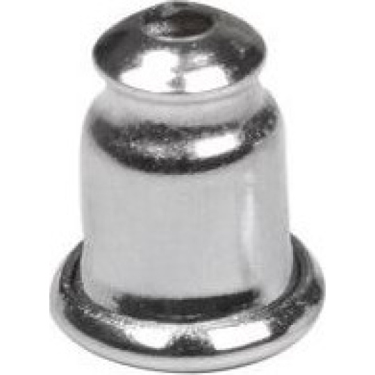 Uzávěr náušnic kovový 6 x 4 mm 10 kusů