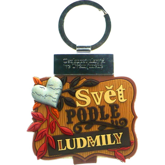 Albi Knížka se jménem na klíče Svět podle Ludmily 6 x 9,5 cm