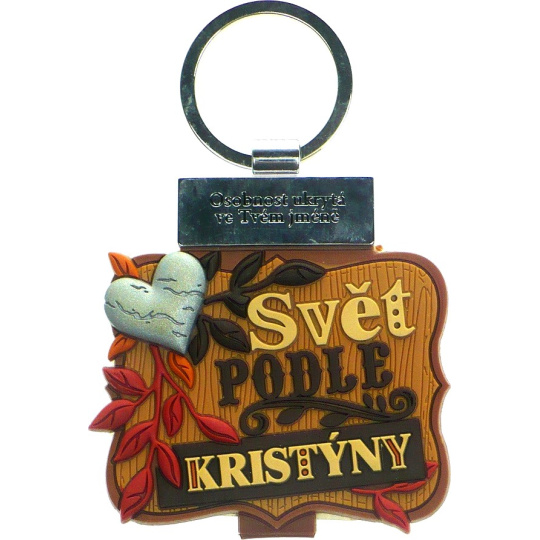 Albi Knížka se jménem na klíče Svět podle Kristýny 6 x 9,5 cm