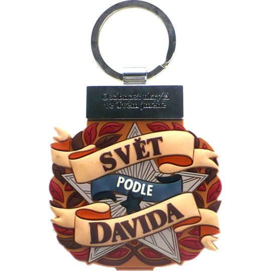 Albi Knížka se jménem na klíče Svět podle Davida 6 x 9,5 cm