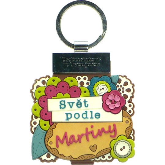 Albi Knížka se jménem na klíče Svět podle Martiny 6 x 9,5 cm