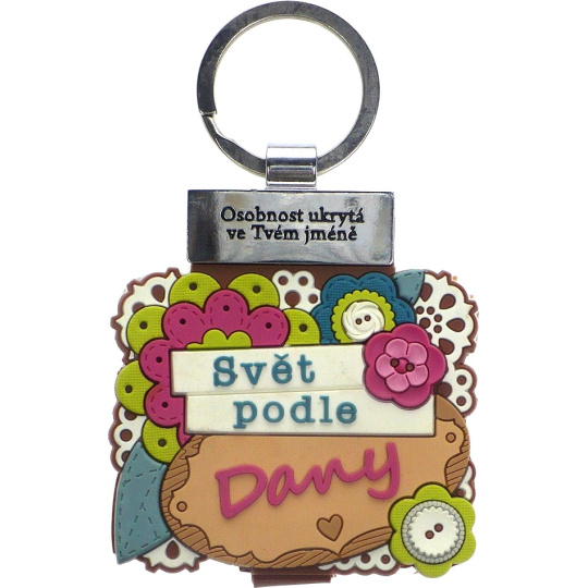 Albi Knížka se jménem na klíče Svět podle Dany 6 x 9,5 cm