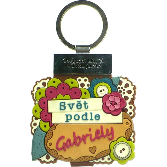 Albi Knížka se jménem na klíče Svět podle Gabriely 6 x 9,5 cm