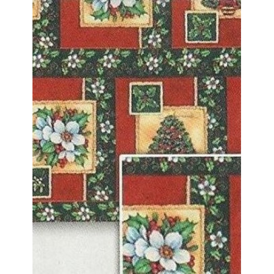 Nekupto Dárkový balicí papír 70 x 200 cm Vánoční Vánoční růže