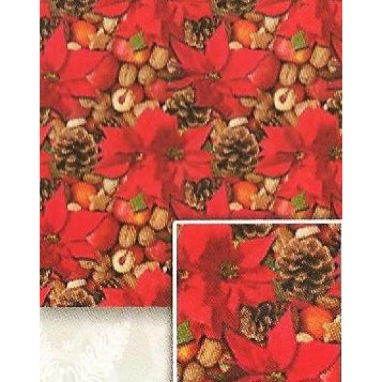 Nekupto Dárkový balicí papír 70 x 200 cm Vánoční Vánoční hvězda