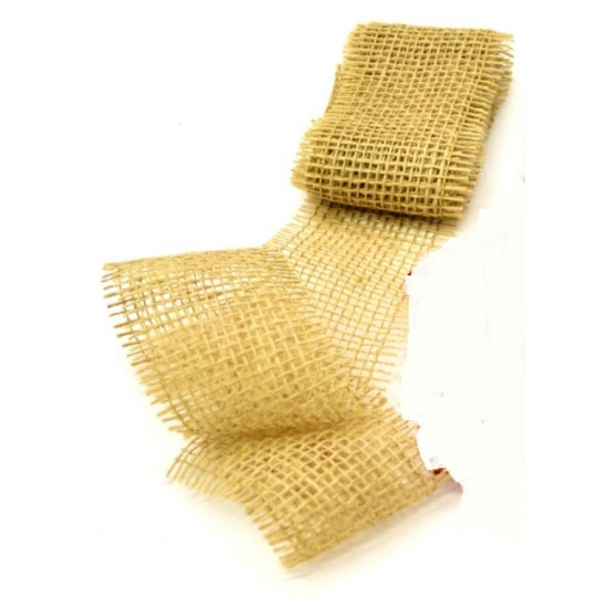 Ditipo Stuha jutová metalická Zlatá 2 m x 5 cm 2824001