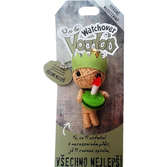 Albi Voodoo přívěšek Všechno nejlepší 8 x 4 cm