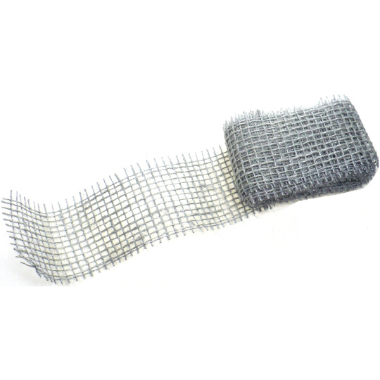 Ditipo Stuha jutová metalická Stříbrná 2 m x 5 cm