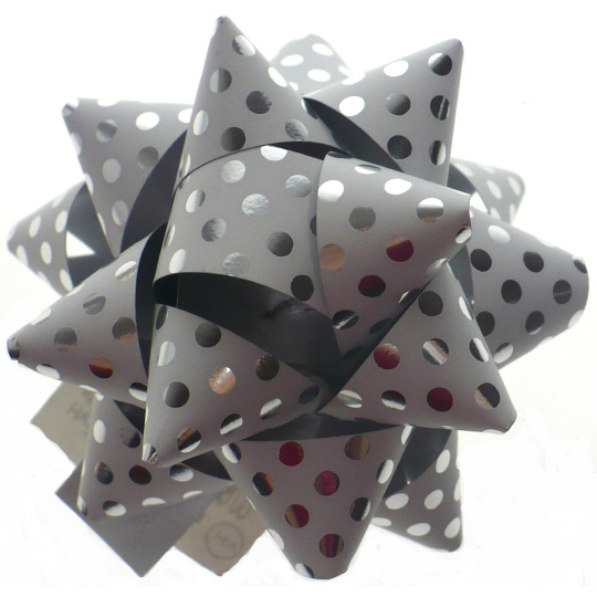 Nekupto Hvězdice střední luxus stříbrná 6,5 cm