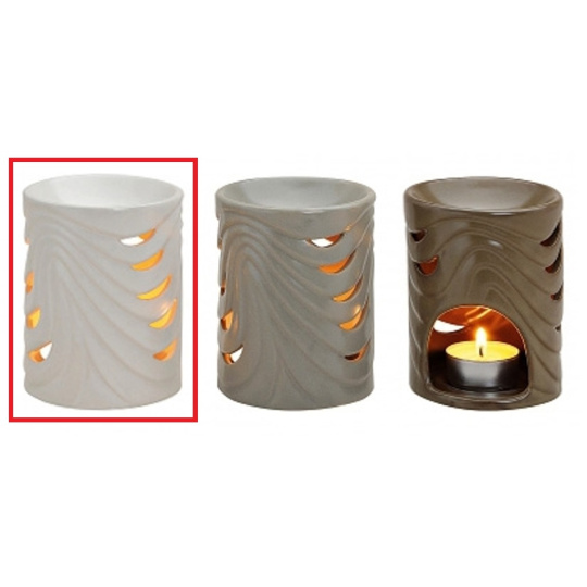 Bolsius Aromalampa keramická smetanová válec 80 x 105 mm