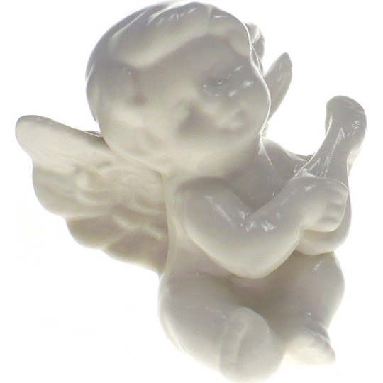 Anděl porcelánový s loutnou 8 cm Anděl porcelánový s loutnou 8 cm