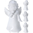 Anděl porcelánový bílý 15 cm
