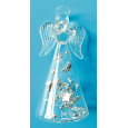 Anděl skleněný na postavení 9 cm