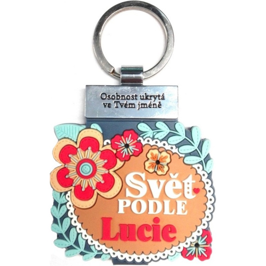 Albi Knížka se jménem na klíče Svět podle Lucie 6 x 9,5 cm