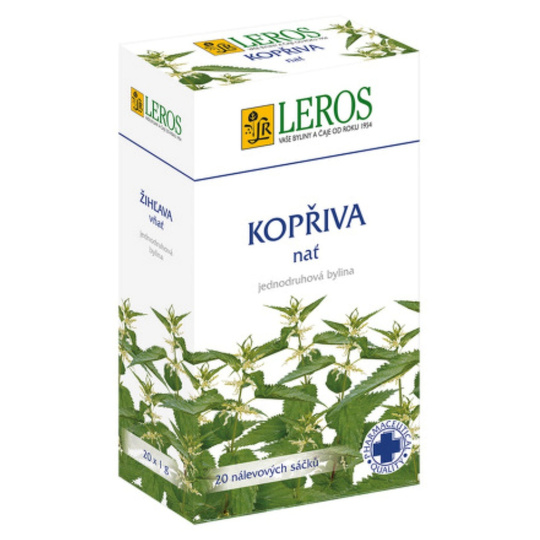 Leros Kopřiva nať bylinný čaj při jarních čisticích kúrách 20 x 1 g
