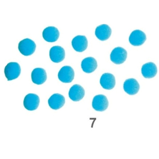 Bambulky Modré 2,5 cm 18 kusů v sáčku
