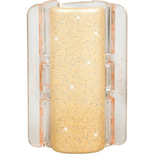 Linziclip Maxi Vlasový skřipec perleťově béžový se třpytkami 8 cm vhodný pro hustší vlasy 1 kus