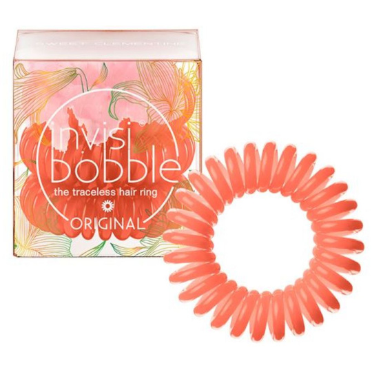Invisibobble Original Secret Garden Sweet Clementine Gumička do vlasů oranžová spirálová 3 kusy Invisibobble Original Secret Garden Sweet Clementine Gumička do vlasů oranžová spirálová 3 kusy