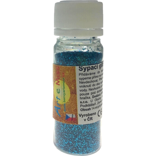Art e Miss Sypací glitr pro dekorativní použití Tyrkysovo-stříbrný 14 ml
