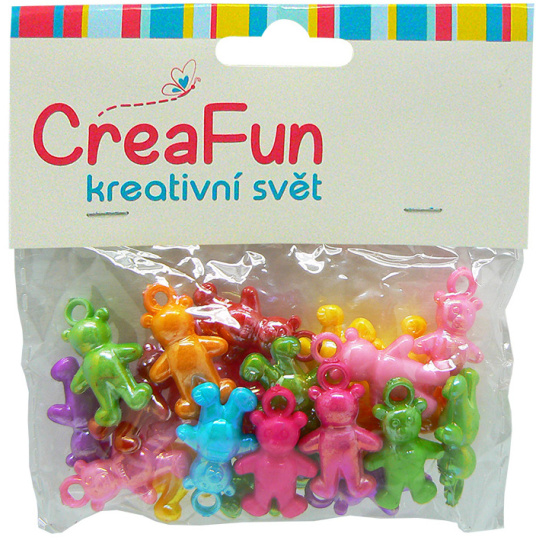 CreaFun Přívěšek Medvěd 22 kusů