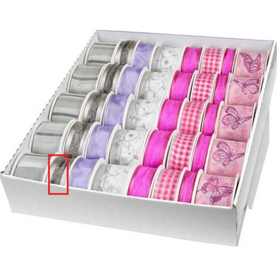 Ditipo Stuha látková s drátkem šedá tmavě šedý pruh 3 m x 25 mm