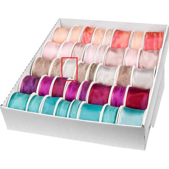 Ditipo Stuha látková s drátkem šedá 3 m x 25 mm