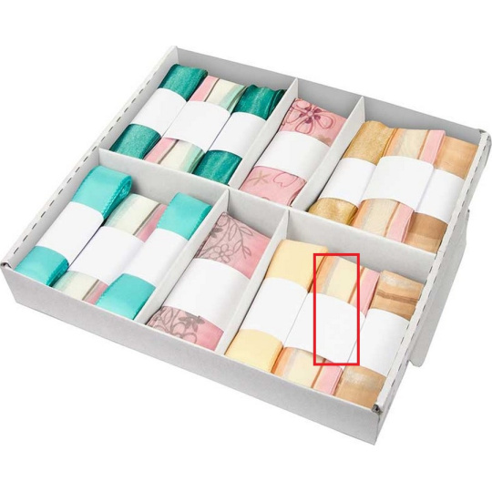 Ditipo Stuha látková Flora hnědo-béžovo-růžová 3 m x 25 mm