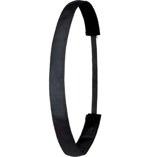 Ivybands Protiskluzová čelenka do vlasů černá široká, unisex, 1,6 cm