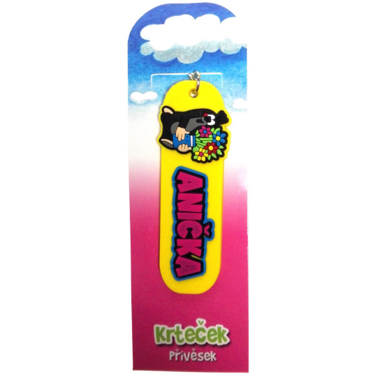 Nekupto Krtečkova dobrodružství Krteček přívěsek jmenný Anička