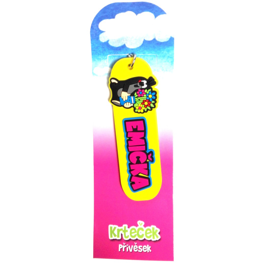 Nekupto Krtečkova dobrodružství Krteček přívěsek jmenný Emička