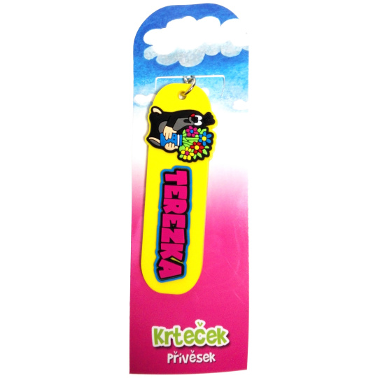 Nekupto Krtečkova dobrodružství Krteček přívěsek jmenný Terezka