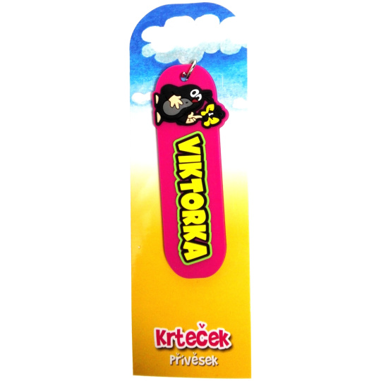 Nekupto Krtečkova dobrodružství Krteček přívěsek jmenný Viktorka