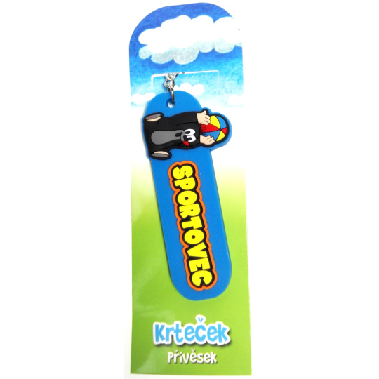 Nekupto Krtečkova dobrodružství Krteček přívěsek s nápisem Sportovec