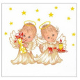 Forest Papírové ubrousky 1 vrstvé 33 x 33 cm 20 kusů Vánoční Andělíčci