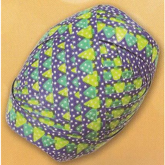 Nekupto Klubíčko Luxus modré se zelenými stromečky 1 cm x 10 m