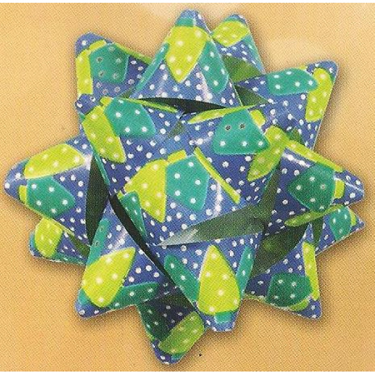 Nekupto Hvězdice střední luxus modrá 6,5 cm