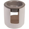 Bolsius Aromalampa keramická šedá 100 x 95 mm