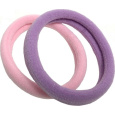 Vlasová gumička růžová, fialová 5 x 1 cm 2 kusy