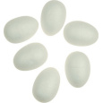Dílky z polystyrenu tvar vejce 6 cm 6 kusů