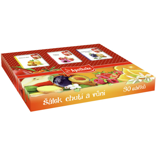 Apotheke Šálek chutí a vůní kolekce prémiových čajů malá 30 sáčků x 2 g, sada