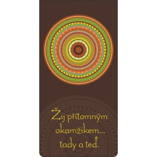 Albi Magnetická záložka do knížky Barevná mandala 8,7 x 4,4 cm