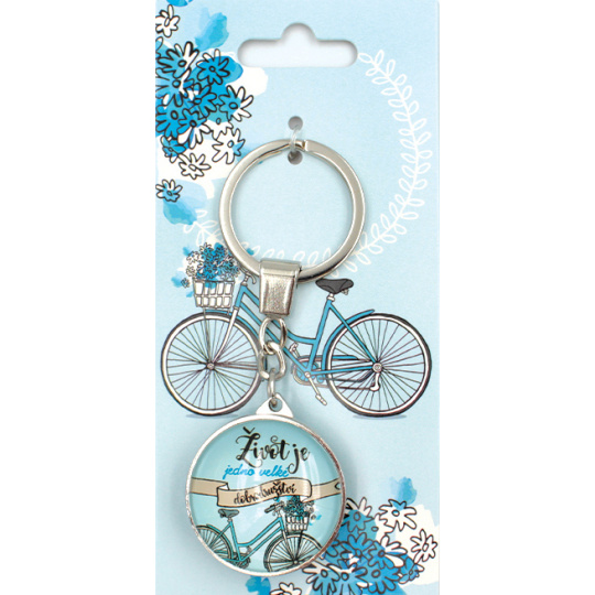 Nekupto Buď Jedinečná klíčenka Kolo 9 x 3,5 cm