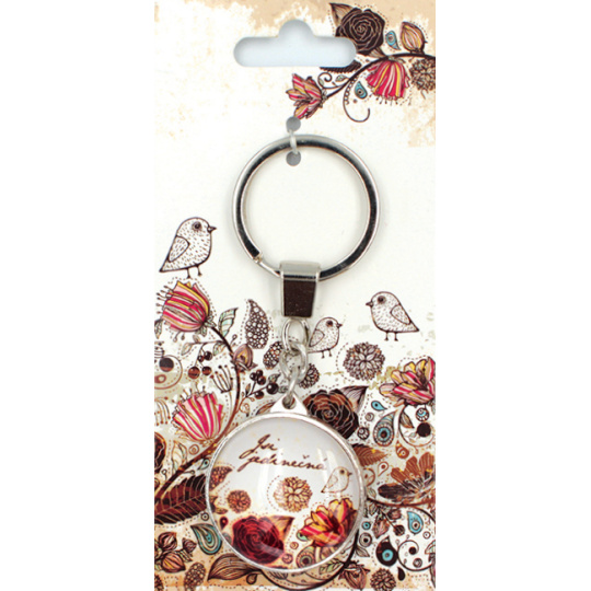 Nekupto Buď Jedinečná klíčenka Ptáček 9 x 3,5 cm