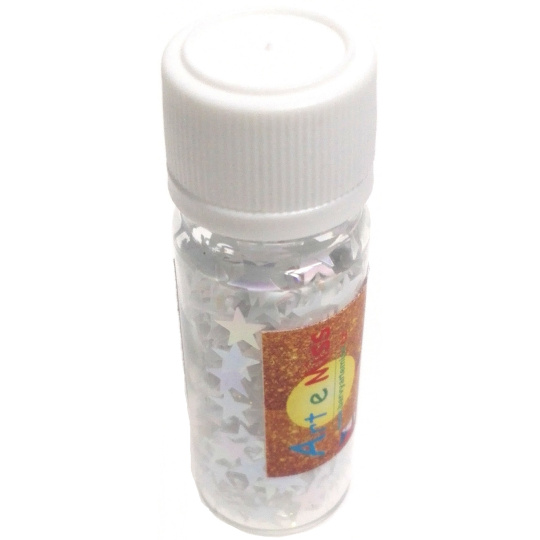 Art e Miss Sypací glitr pro dekorativní použití Hvězdičky bílé 14 ml