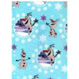 Ditipo Dárkový balicí papír 70 x 200 cm Vánoční Disney Olaf tyrkysový