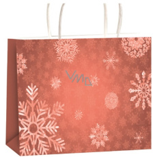 Torebka papierowa z dziurkami 45,5 x 33 x 10,5 cm pomarańczowa Wkładki