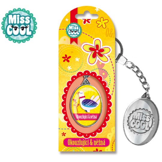 Nekupto Miss Cool Klíčenka Slepička Okouzlující & něžná 4 x 2,7 cm