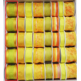 Ditipo Stuha látková s drátkem žluto zelená 2 m x 40 mm